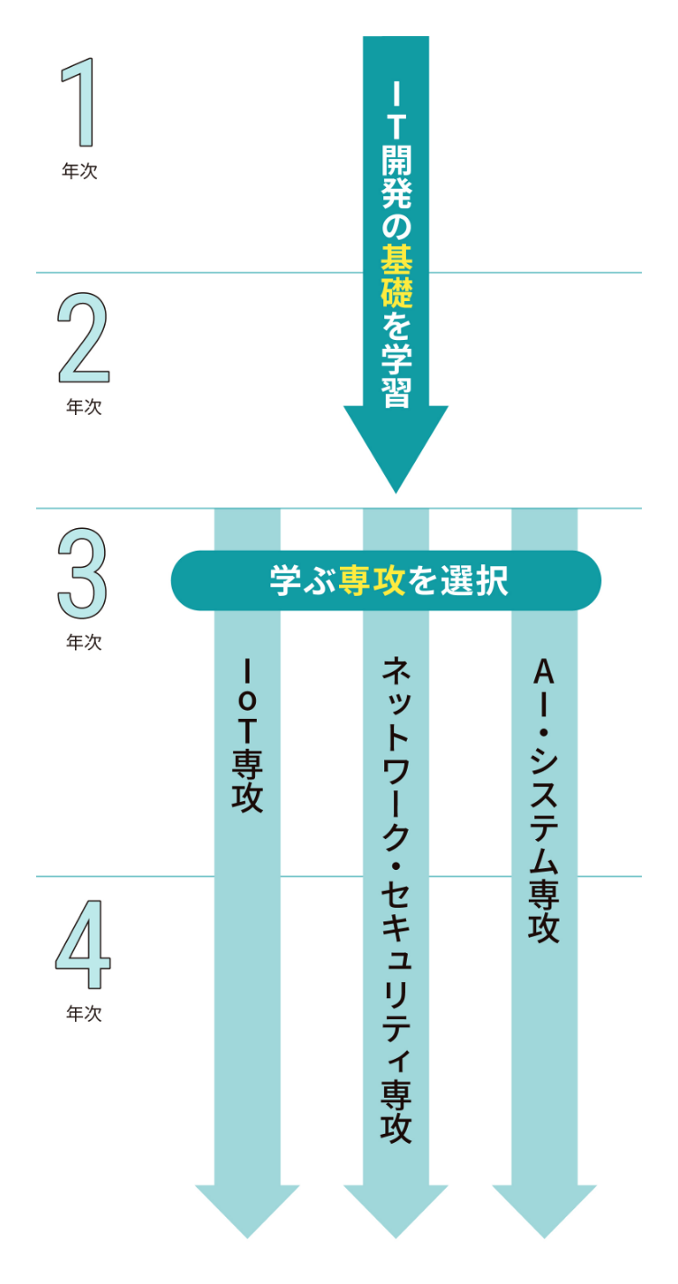 4年間の学びの流れ