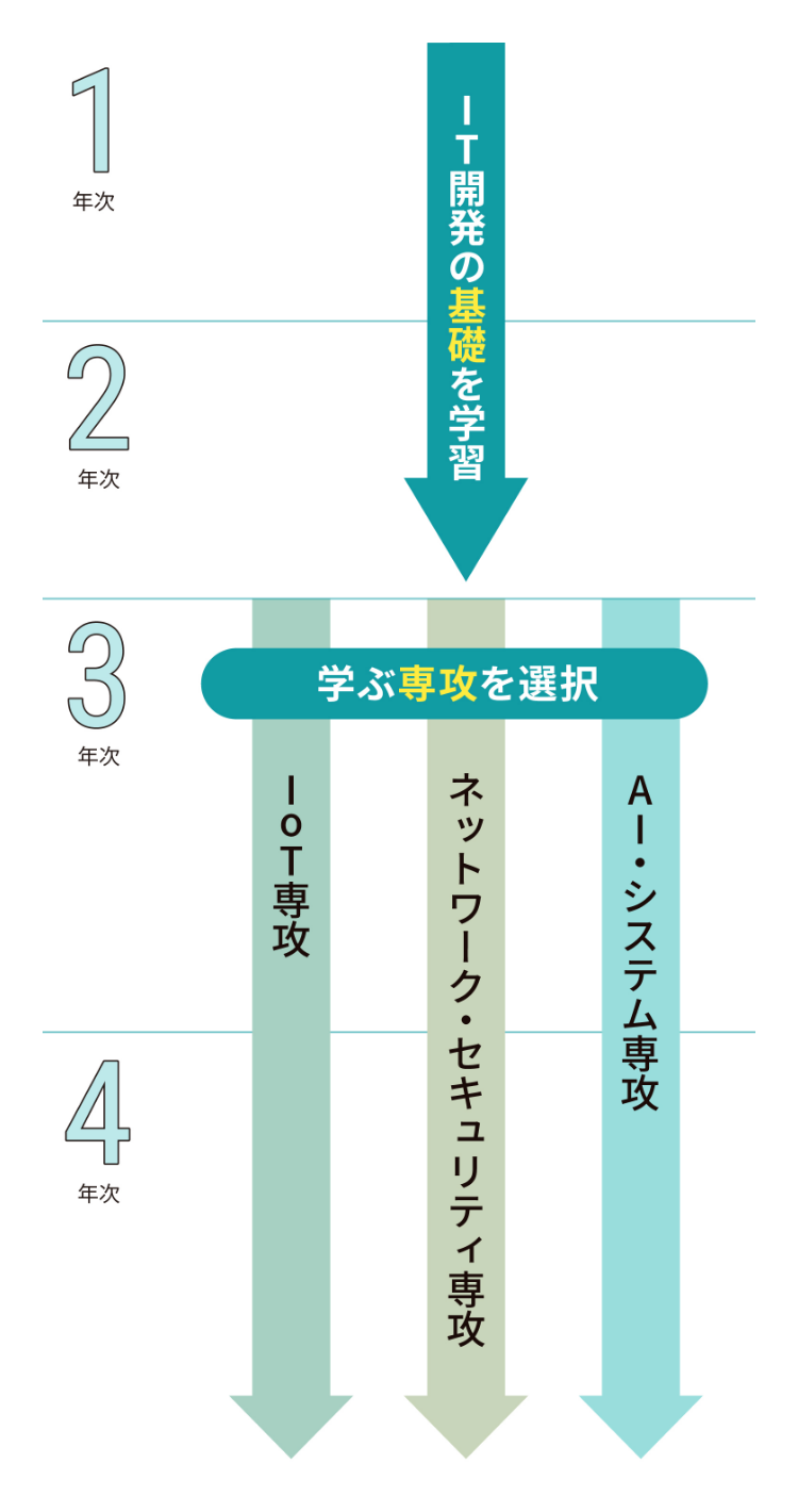 4年間の学びの流れ