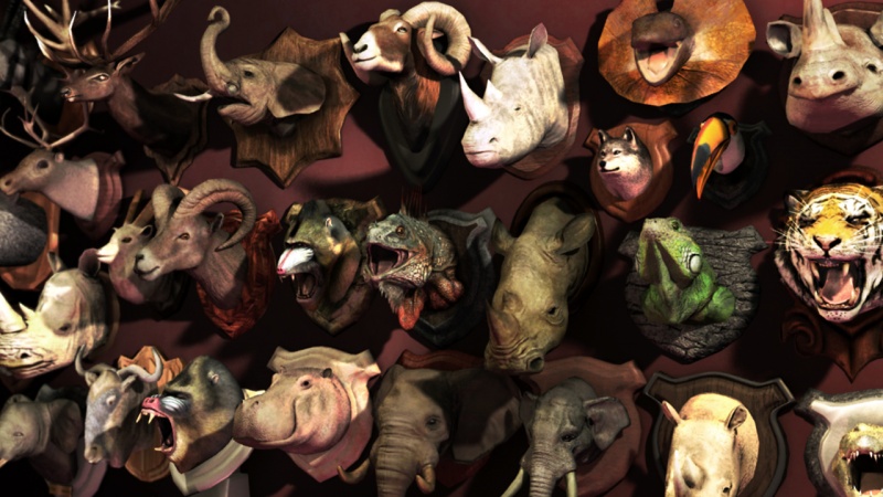 ハンティングトロフィー(動物の首の剥製)”の最終発表会をご紹介！！