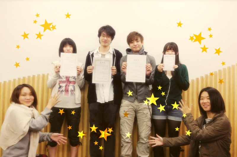 1年生だけで3Dキャラクタモデリング部門の表彰状を独占！　（ＥＣＣゲームカレッジスタジアム）