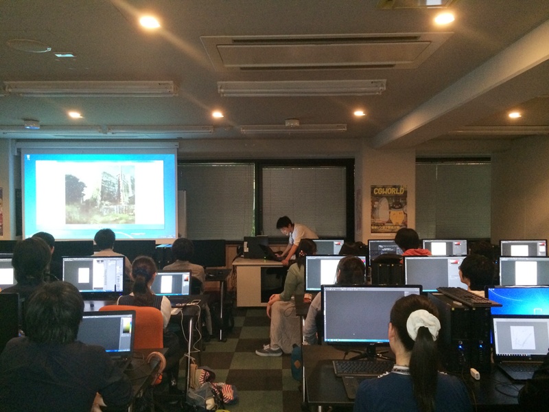 校舎が廃墟に！？ ＣＧ部「マットペイントセミナー」を開催！