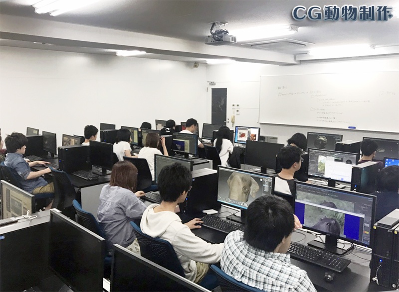 ゲーム・クリエイティブカレッジCG分野の授業風景