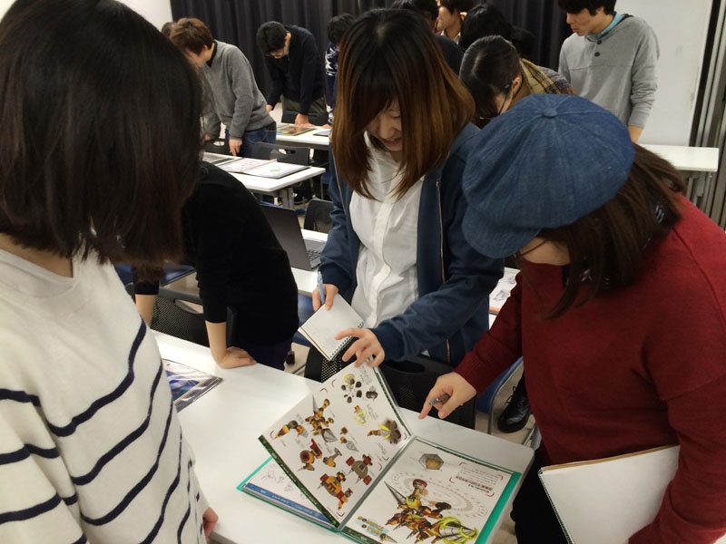 CG分野1・2年生でのクラス内展示会＆交流会