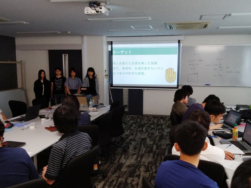 「ビジネス・シミュレーション演習」で前期、最終のプレゼンテーションをしました！