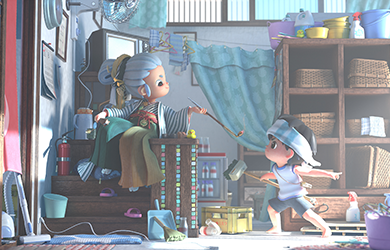 調整後のおばあちゃんのポーズ